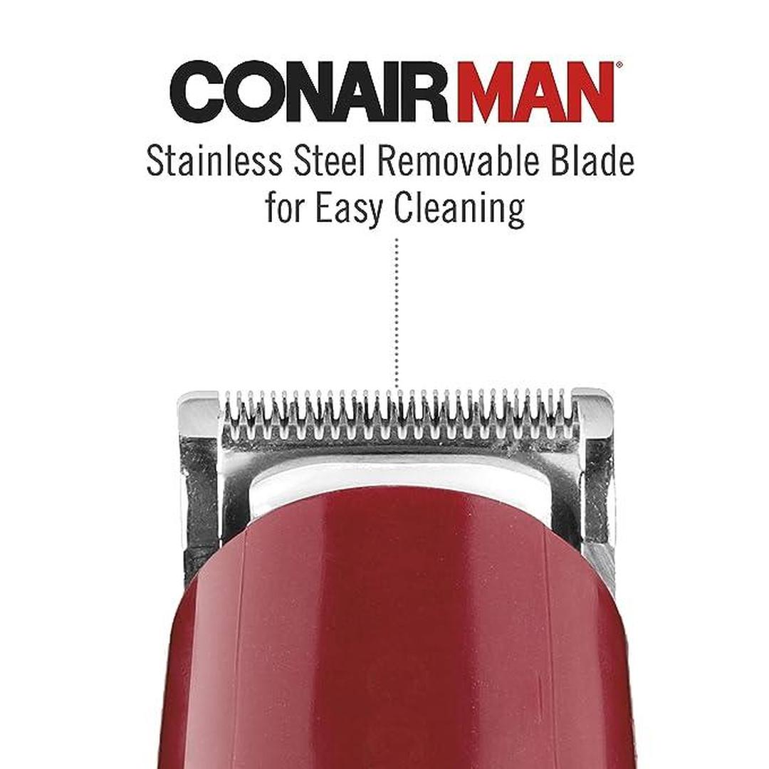 ConairMAN Beard Trimmer for Men Includes Nose and Ear Hair Trimmer