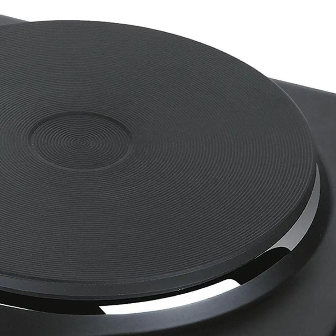 EUROSTAR ES111BK Single Burner With Cast-Iron Flat Plate