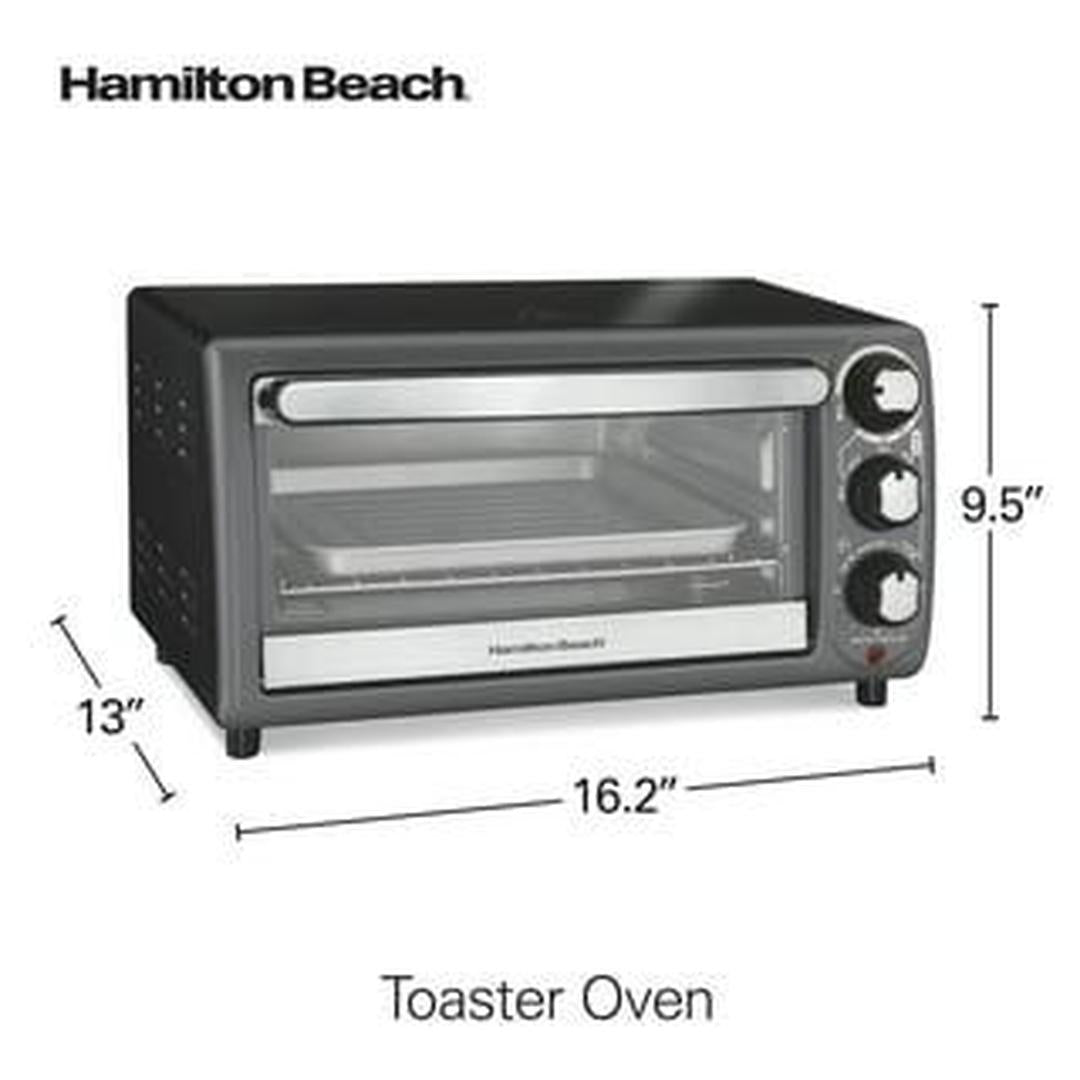 Hamilton Beach Toaster Oven In Charcoal