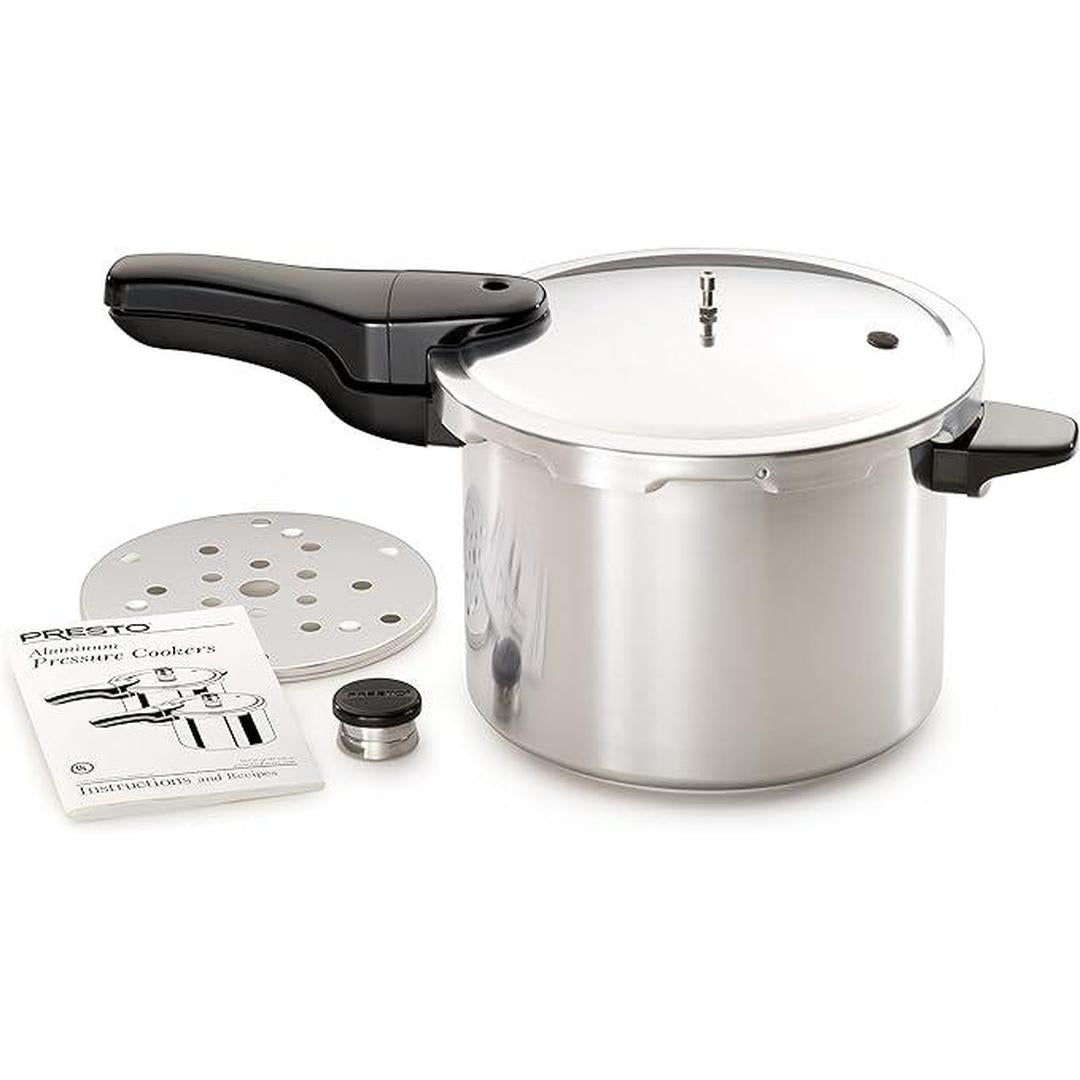Presto 01264 6-Quart Aluminum Pressure Cooker, Silver