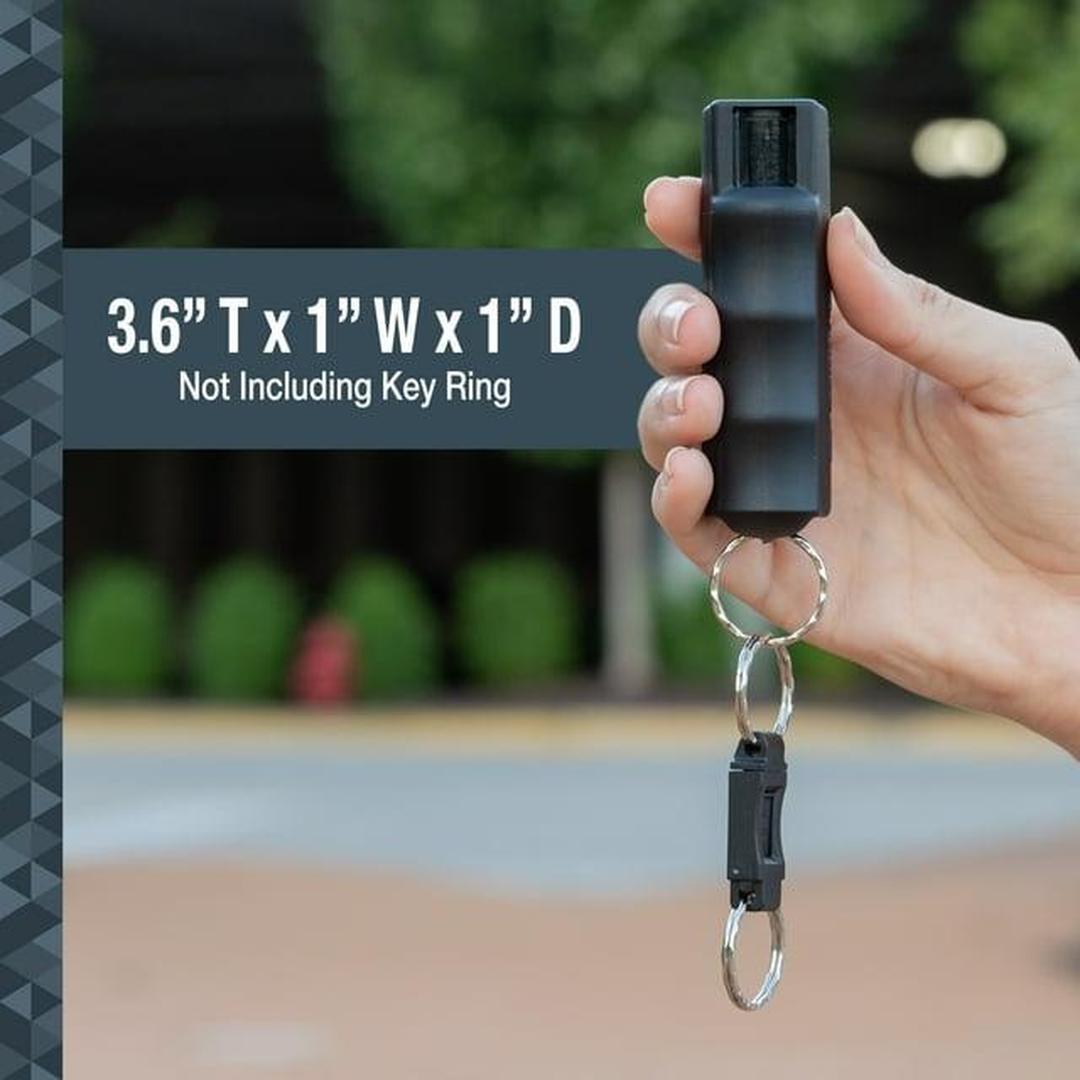 SABRE Pepper Spray Keychain with Quick Release | Black