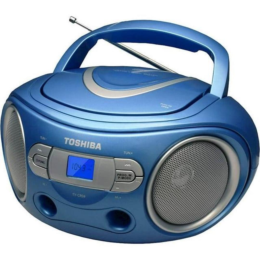 Toshiba TYCRS9BLUE Portable CD Boombox with AM/FM Radio - Blue