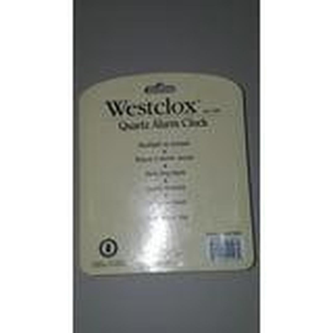 Westclox Gen Quartz Travel Alarm - White