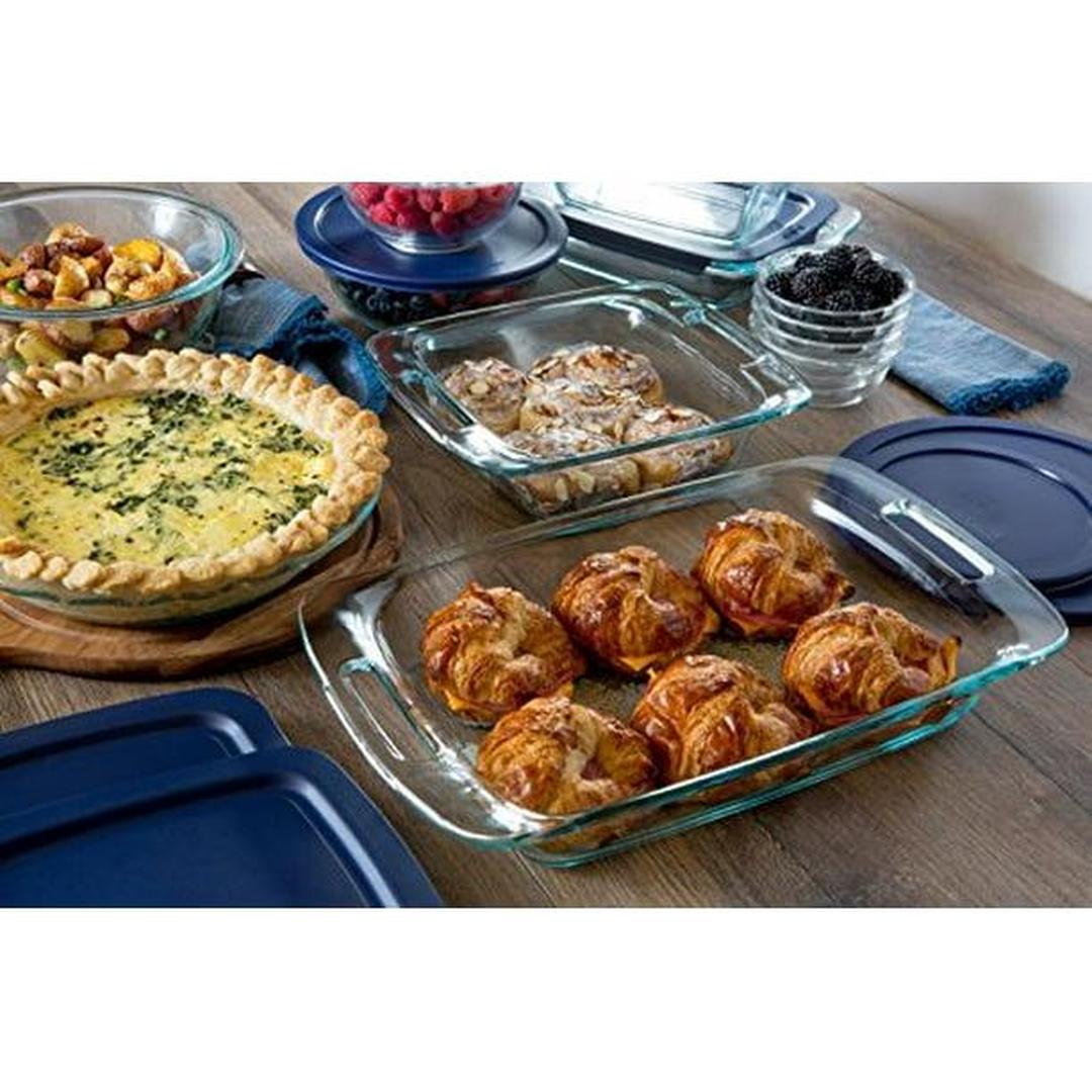 Pyrex Easy Grab Glass Baking Dish with Red Lid - 2 Quarts