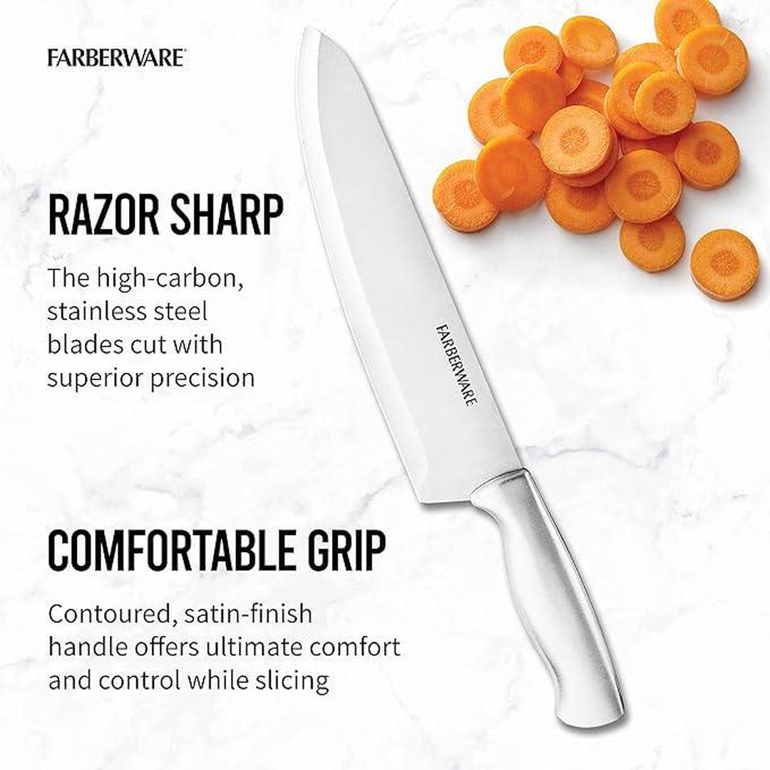 Farberware 5152497 15-Piece High-Carbon Stamped Stainless Steel