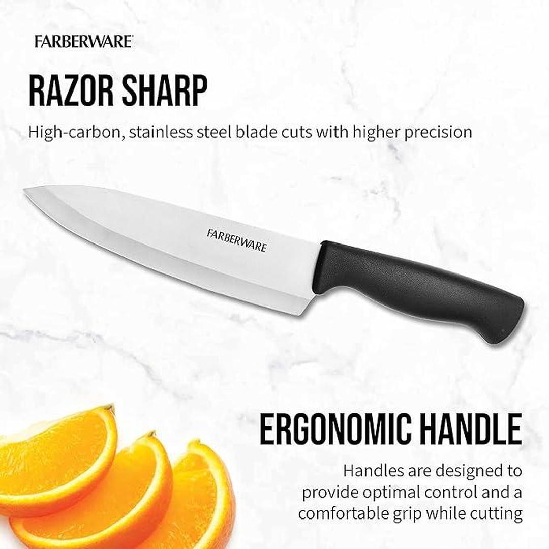 Farberware Edgekeeper 6-Inch Chef Knife with Self-Sharpening Blade Cover