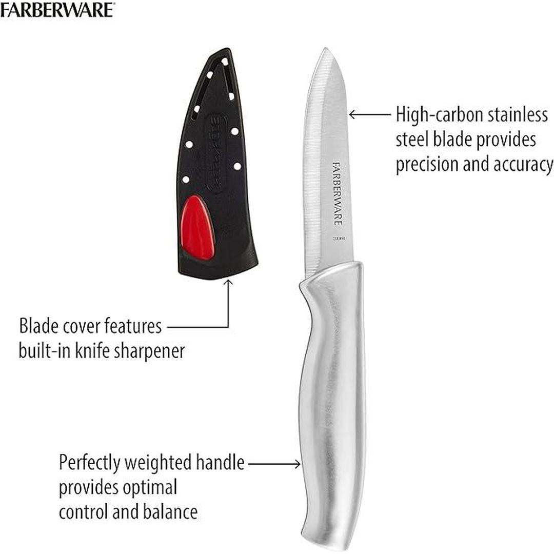 Farberware Edgekeeper Self-Sharpening Paring Knife, 3.5-Inch, Stainless