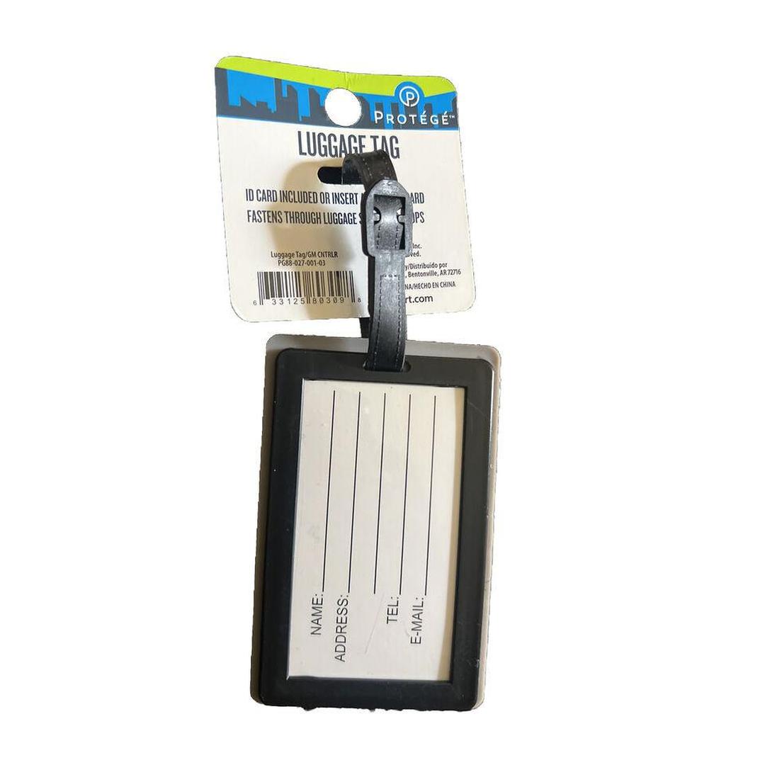 Protege Travel Luggage Tag - Vintage Controller, Black ( 4 x 2.5")