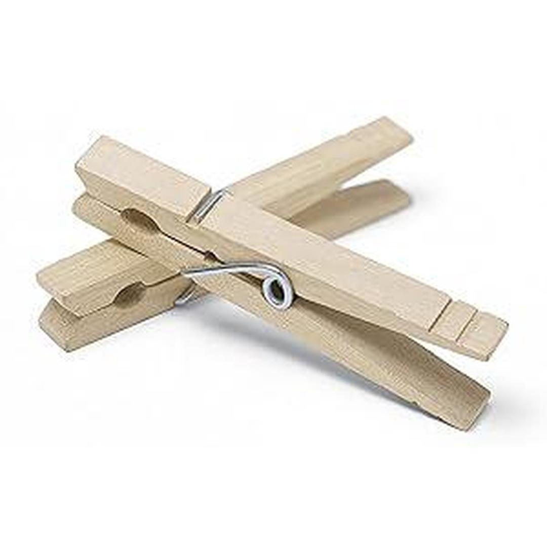 48CT BIRCH WOODEN CLOTHESPINS CLASSIC