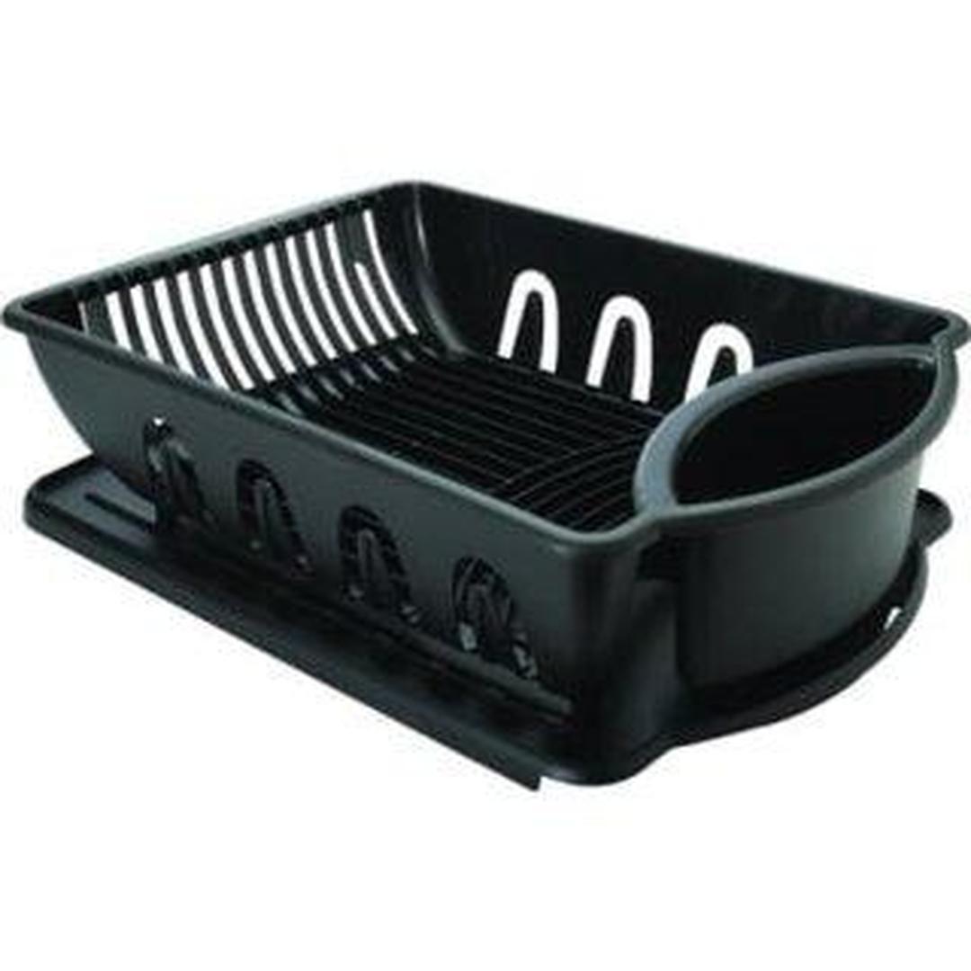 Sterlite Large Plastic Black Sink Drain Rack