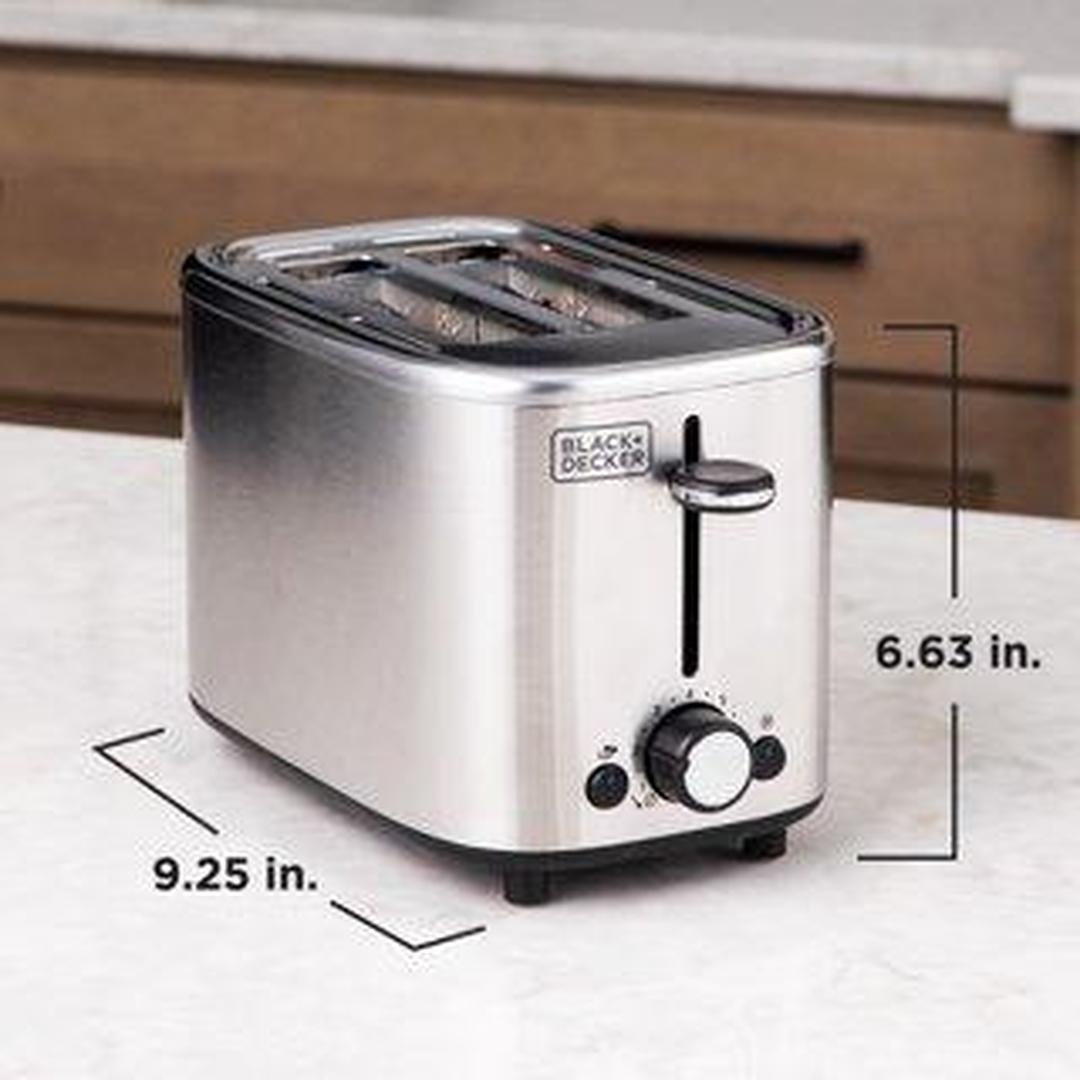 Black & Decker 2 Slice Stainless Steel Toaster