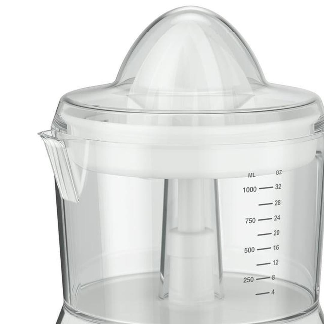 BLACK+DECKER 32oz Citrus Juicer with Self-reversing Cone, White