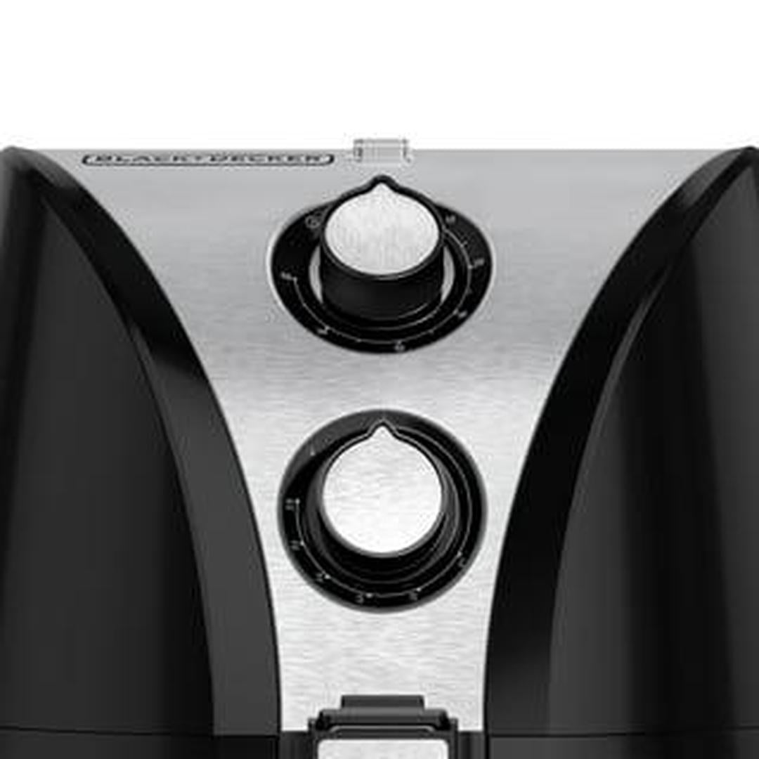 BLACK+DECKER Purify 2-Liter Air Fryer, Black/Stainless Steel