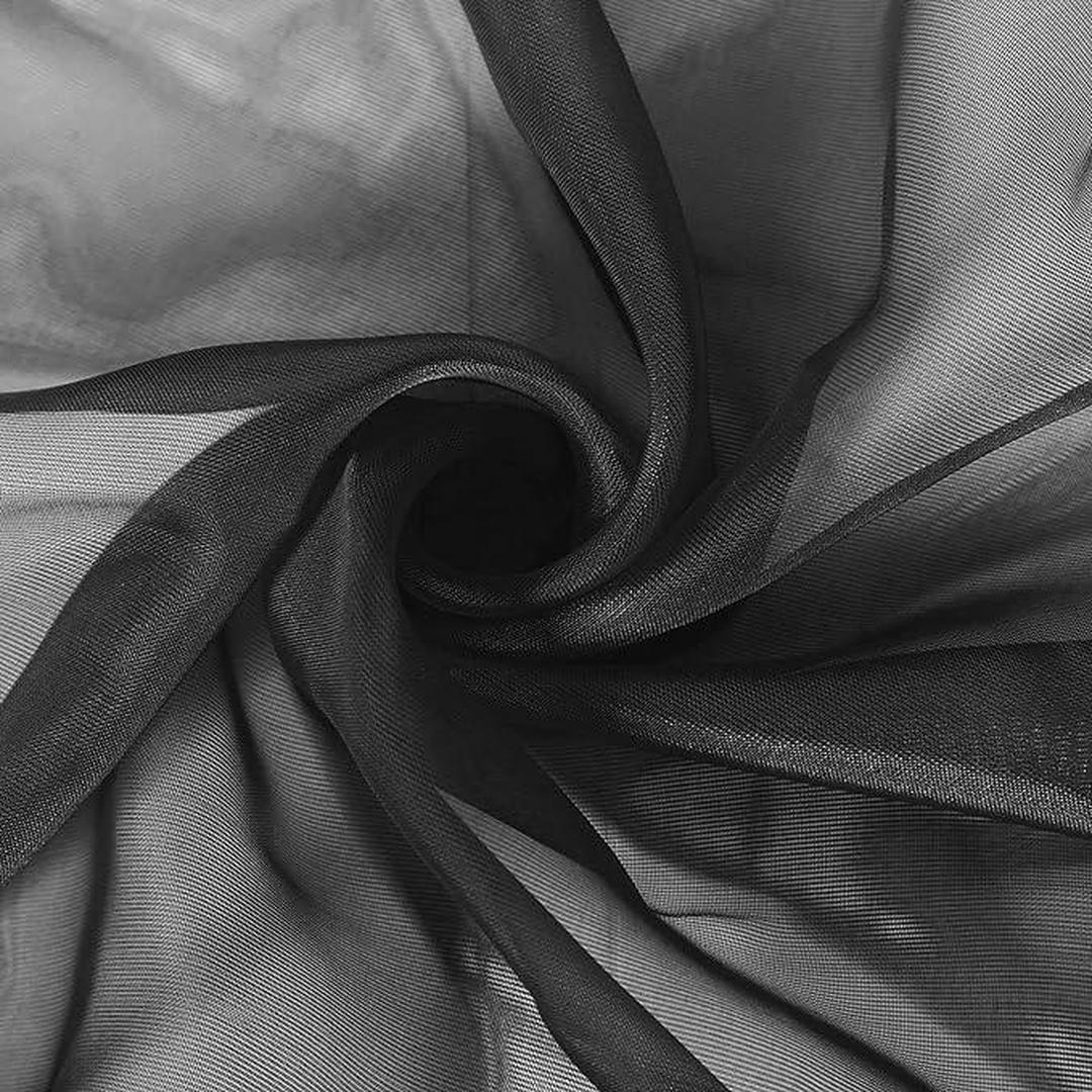 Elegant Sheila Black Rod Pocket Panel - Timeless Style for Your Space (54" x 84")