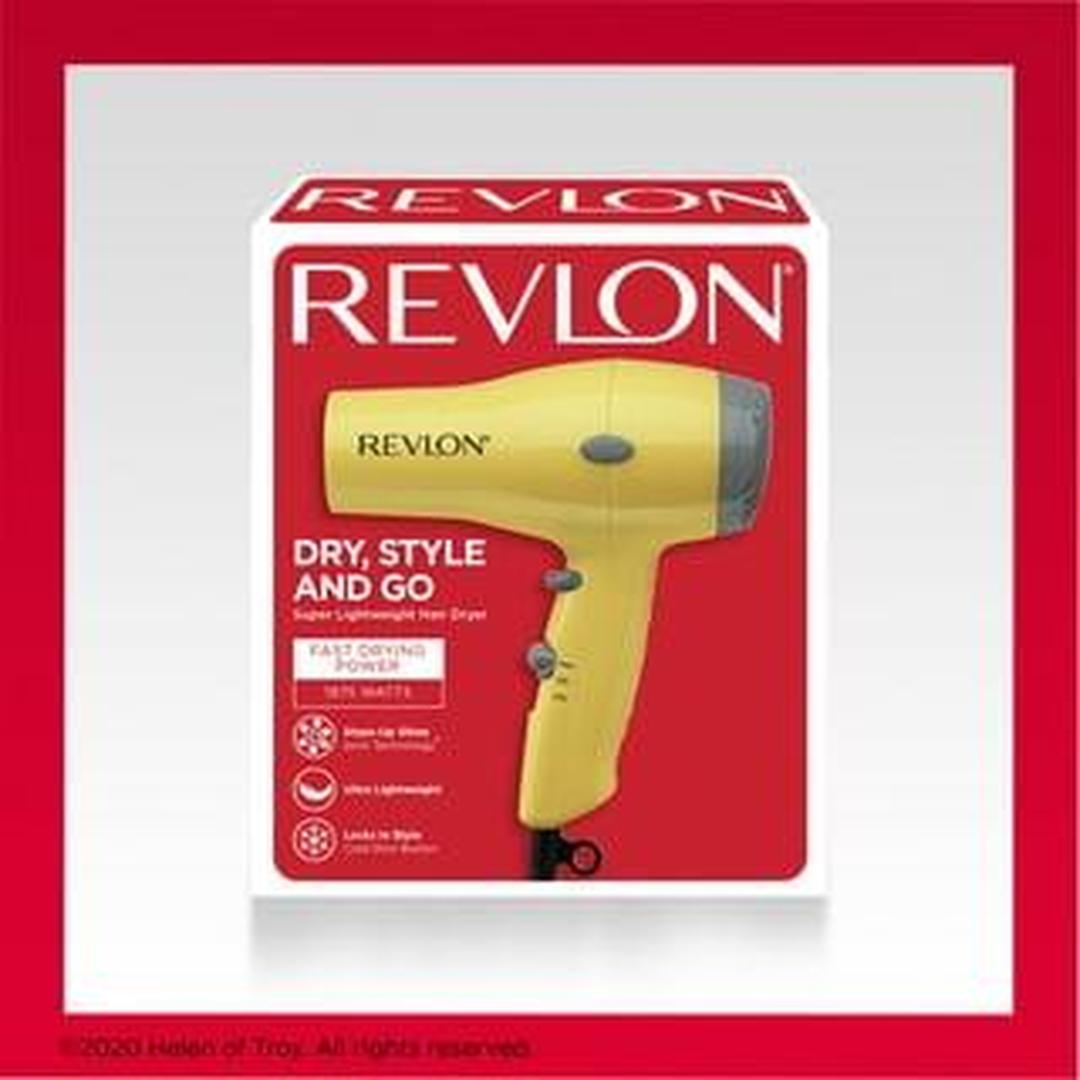 Revlon Travel Compact Ionic Hair Dryer Yellow