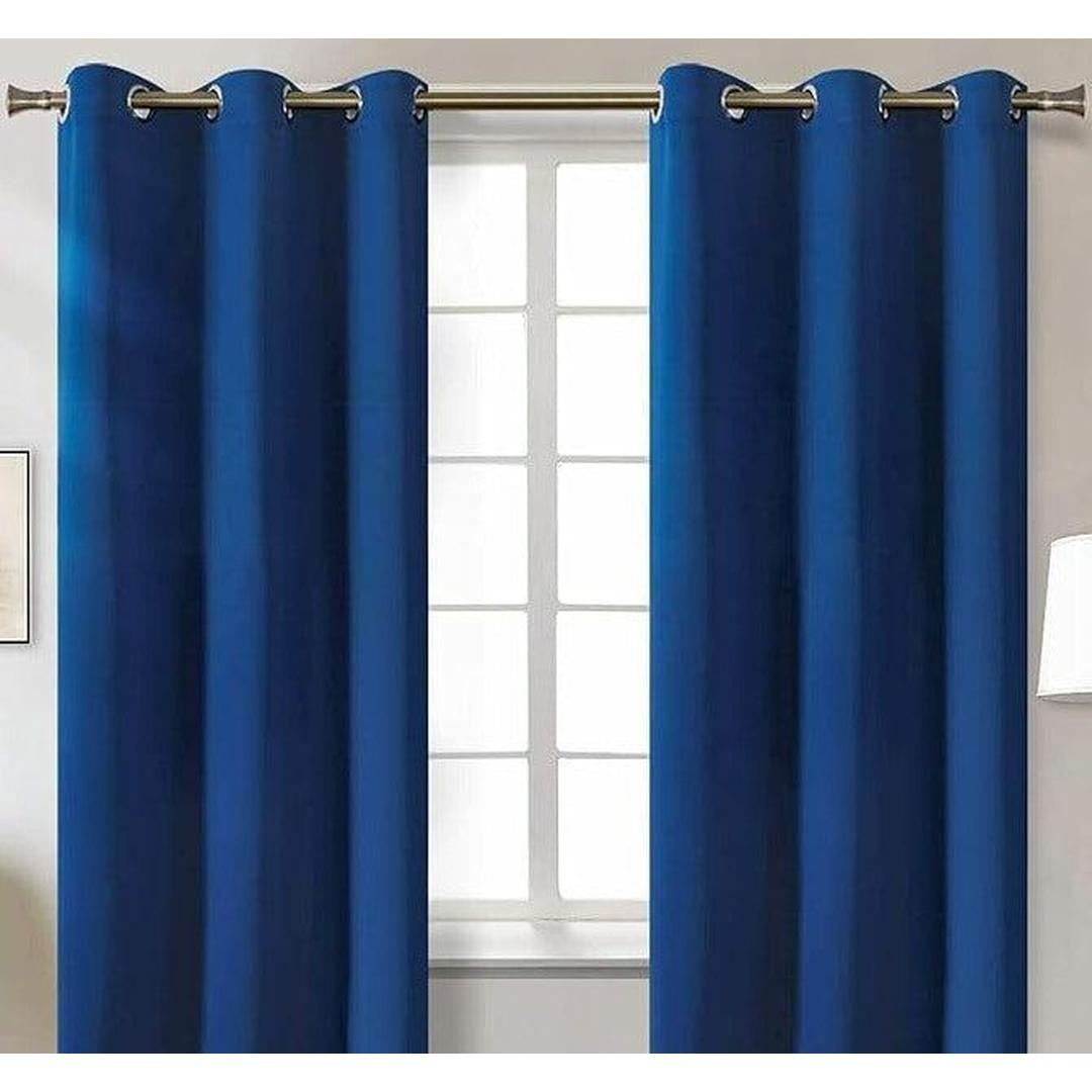 Jeannie Navy Blackout Grommet Panel - 54"x84" Window Treatment for Superior Light Control and Privacy