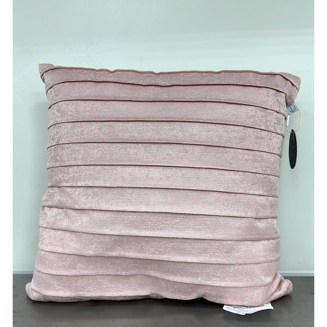 Compass Textured Velvet Decorative Pillow in Blush