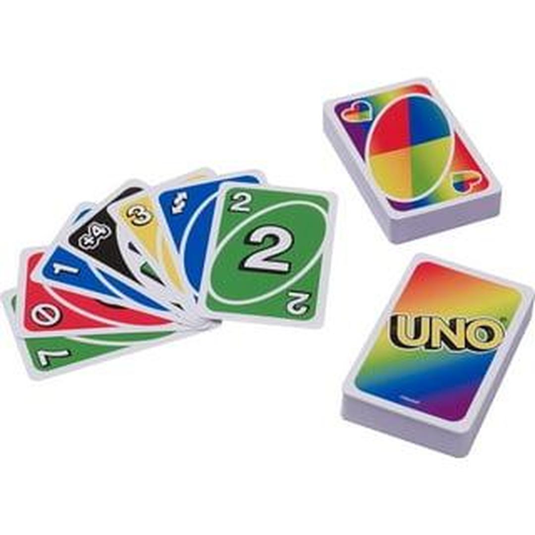 Mattel Games UNO Play with Pride Card Game with 112 Cards and Instructions, Great for Ages 7 Years Old & Up