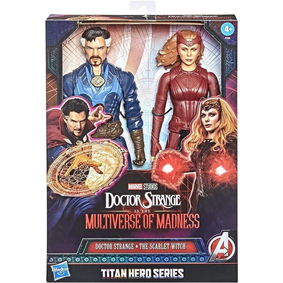 Doctor Strange Titan Hero Series Doctor Strange and the Scarlet Witch 12-Inch Action Figures Set