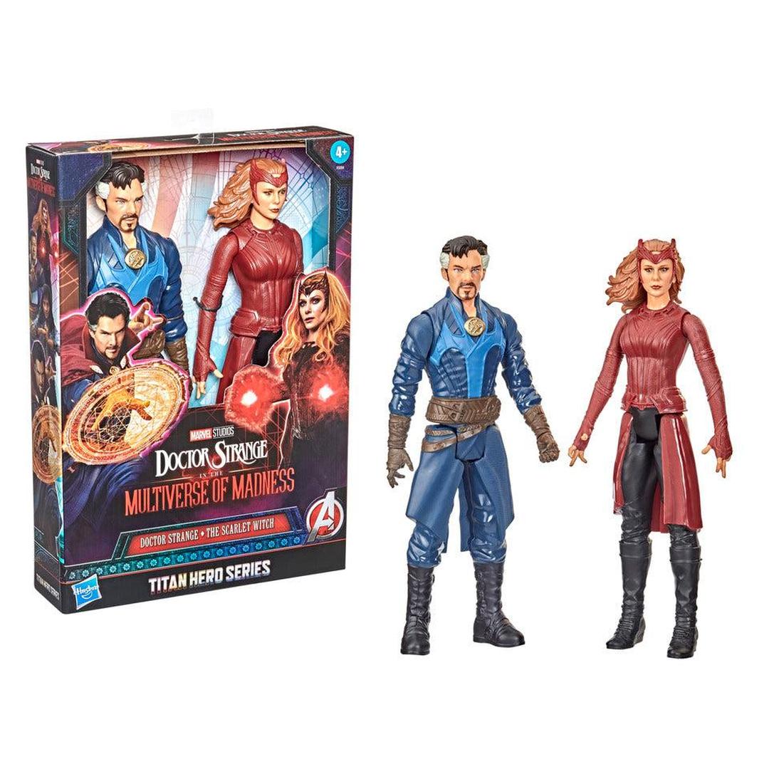 Doctor Strange Titan Hero Series Doctor Strange and the Scarlet Witch 12-Inch Action Figures Set