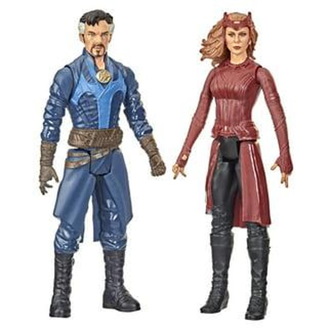 Doctor Strange Titan Hero Series Doctor Strange and the Scarlet Witch 12-Inch Action Figures Set