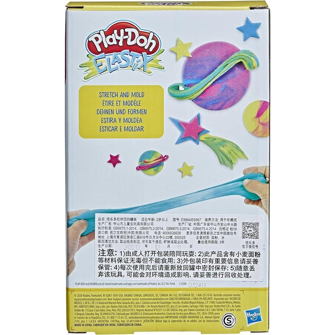 Play-Doh Elastix Includes 4 Cans of Dough Toy for Kids Ages 3 and up