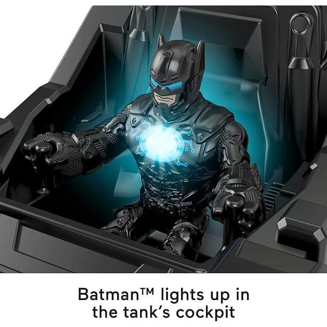 Imaginext DC Super Friends Bat-Tech Tank Vehicle with Lights & Batman Figure Set 3 Pieces