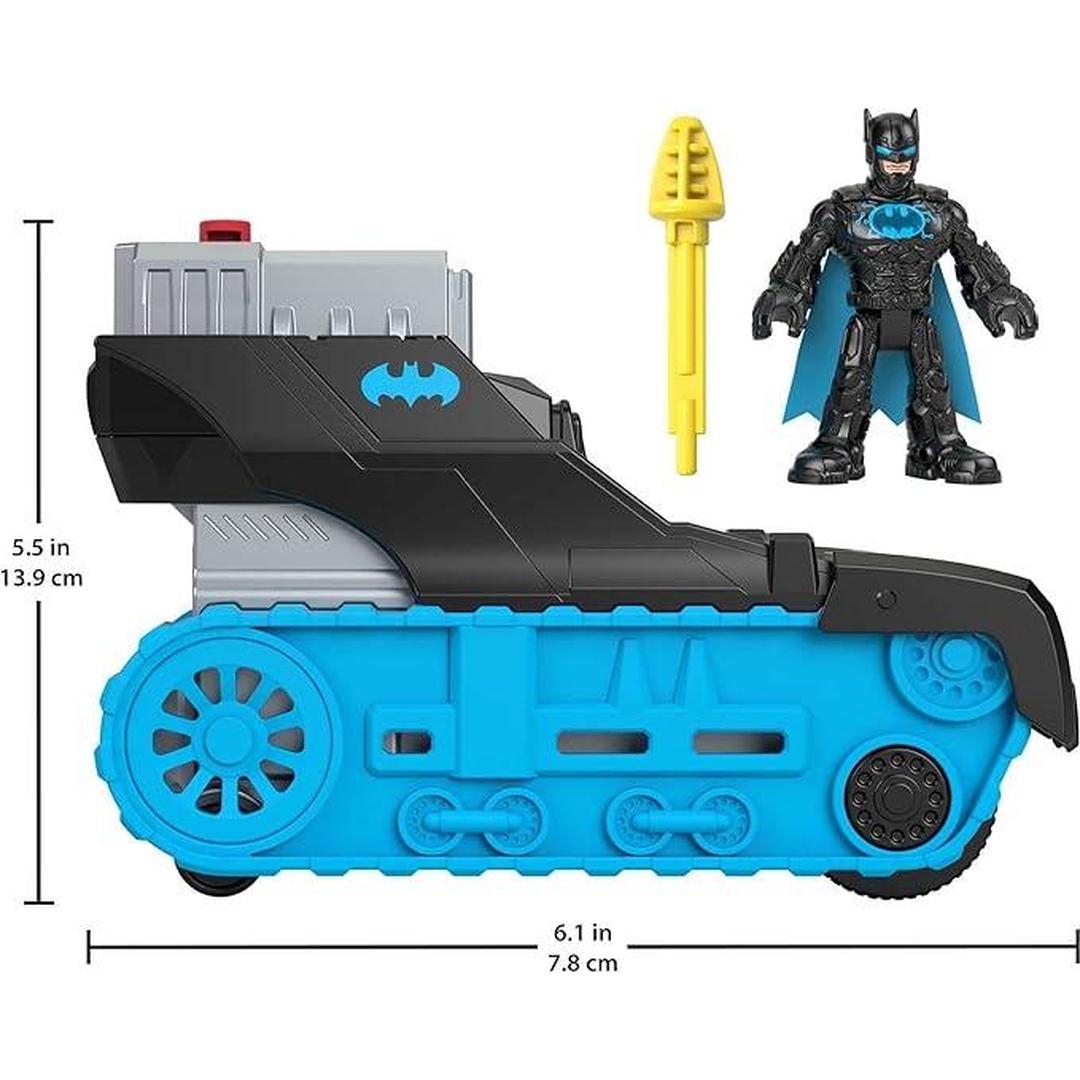 Imaginext DC Super Friends Bat-Tech Tank Vehicle with Lights & Batman Figure Set 3 Pieces