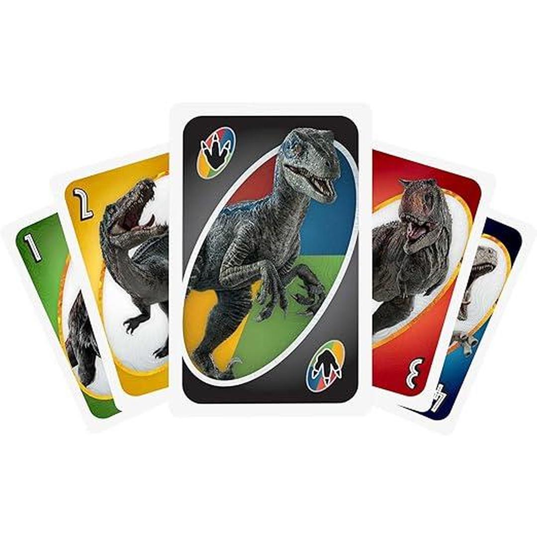 UNO Jurassic World: Dominion Card Game for Kids & Family 2-10 Players Ages 7 Years & Older