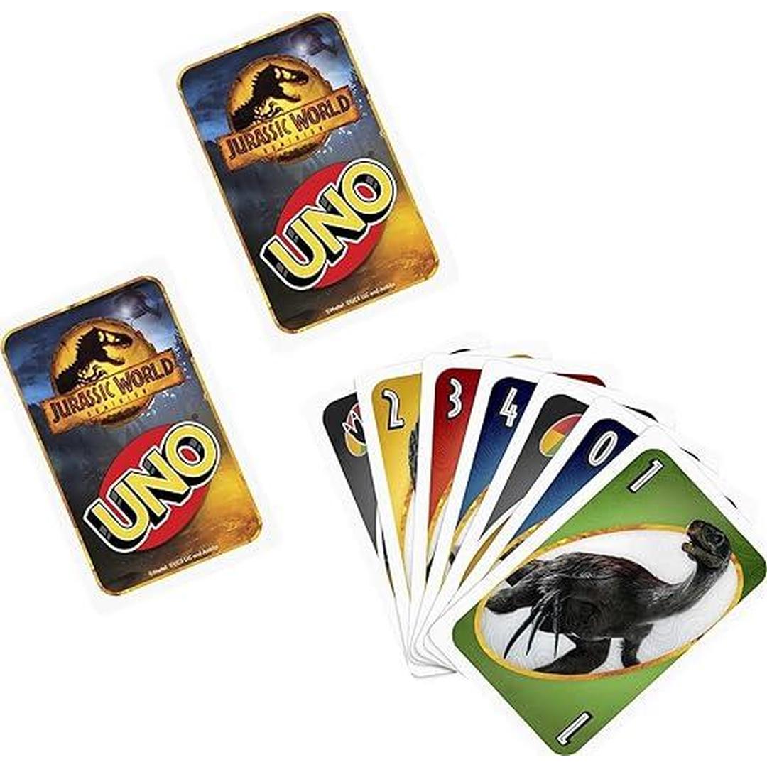 UNO Jurassic World: Dominion Card Game for Kids & Family 2-10 Players Ages 7 Years & Older