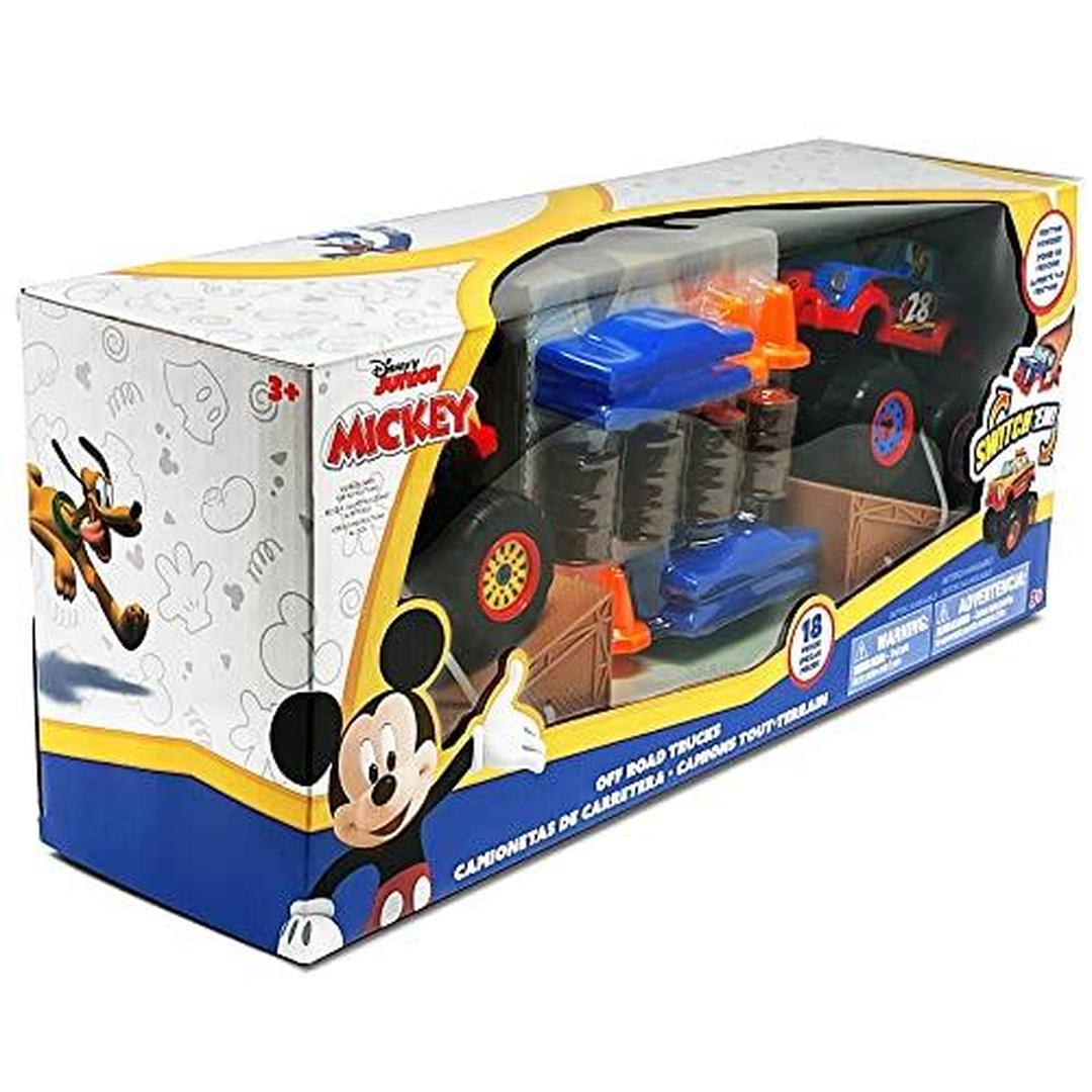 Jam'n Products Toy Cars and Trucks Multi - Mickey Mouse Red Remote Control Monster Truck Playset