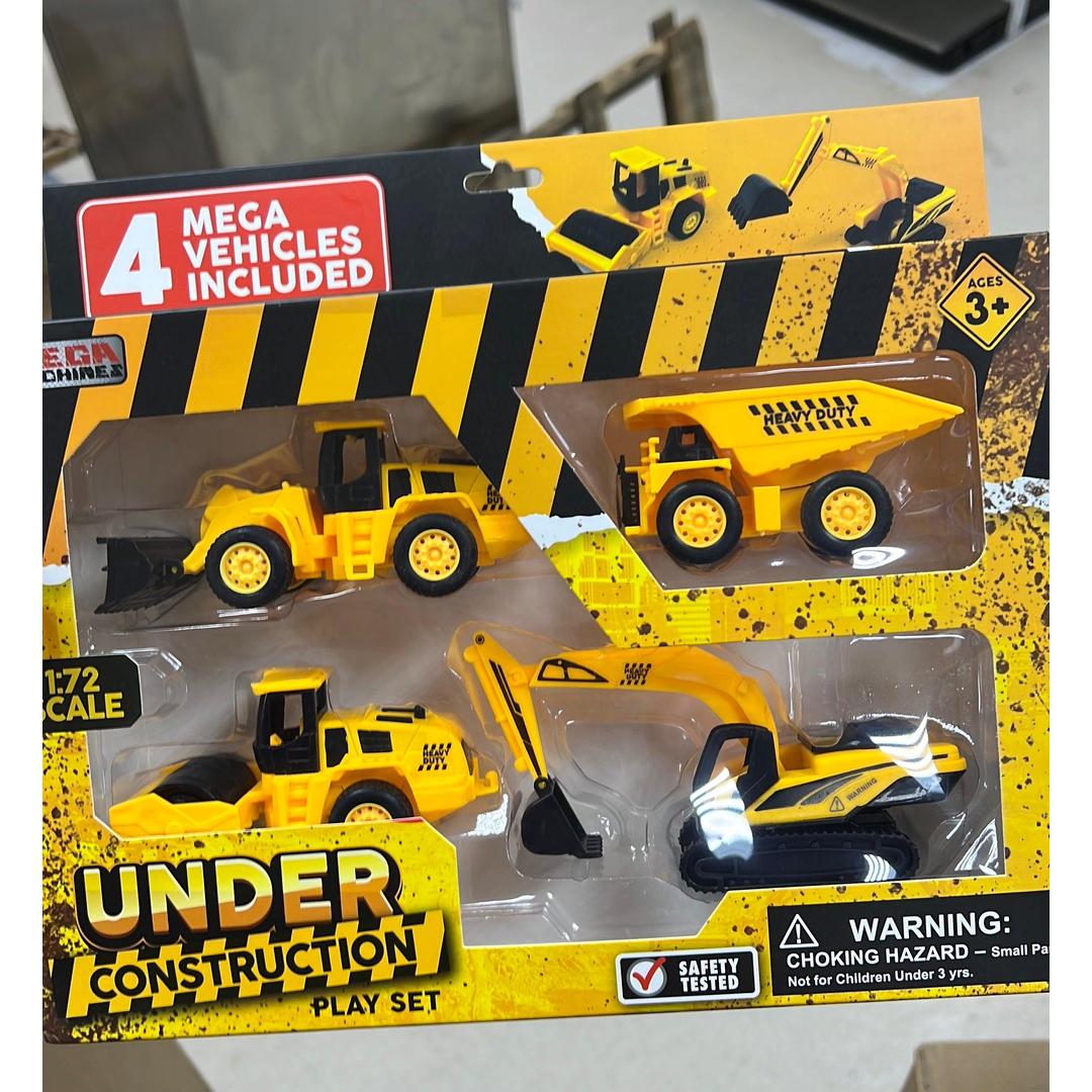 4pc Building Trucks