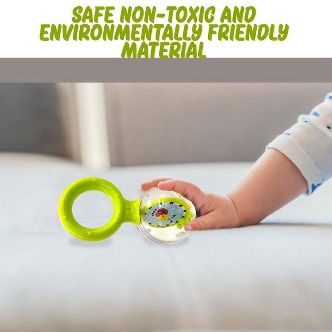 Eli Baby Rattle Toys, Baby Teether Rattle Sets with Infant Grab Shaker, Teether, Spin Rattle, Early Educational Gifts for Newborn Infant Boys & Girls