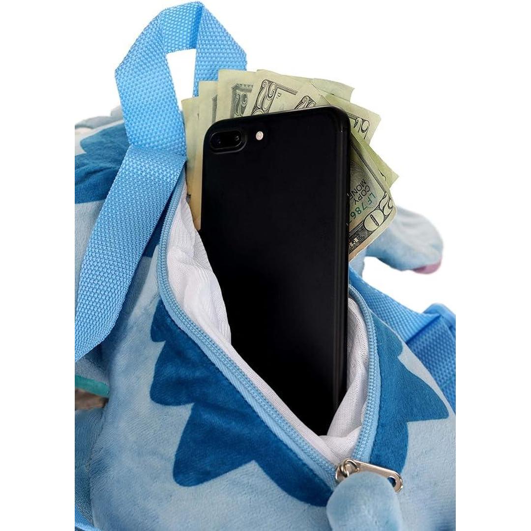 Stitch 15" Soft Figure Backpack - Dusty Blue, Heather Lake Blue, Medium Violet Red (Standard)