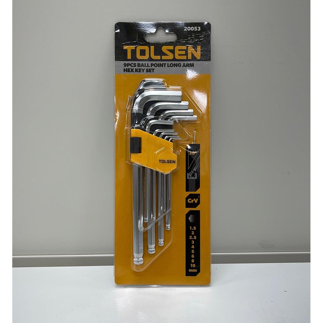 9Pcs Ball Point Long Arm Hex Key Set