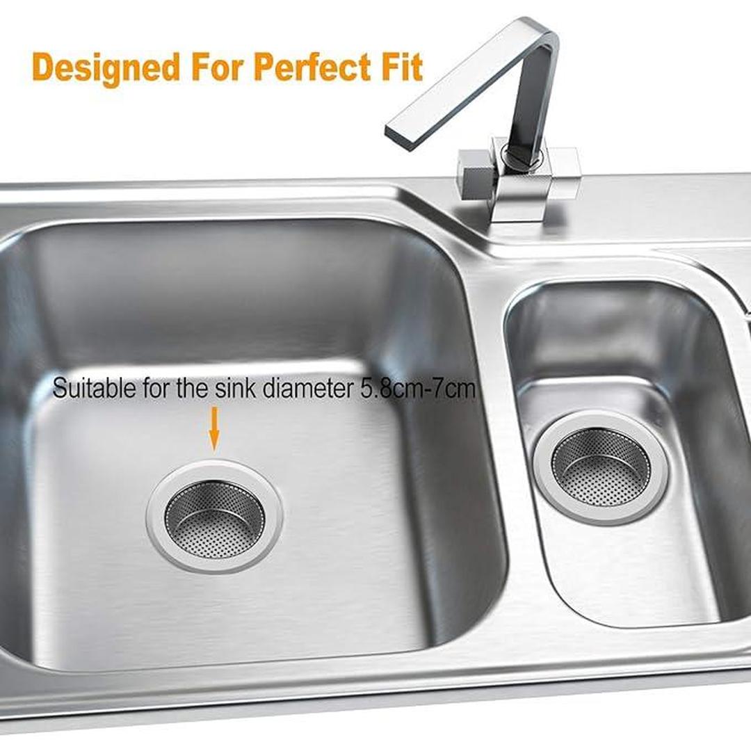 Kitchen Sink Strainers - Dia 9cm /3.5", Stainless Steel Sink Filter and Food Catcher