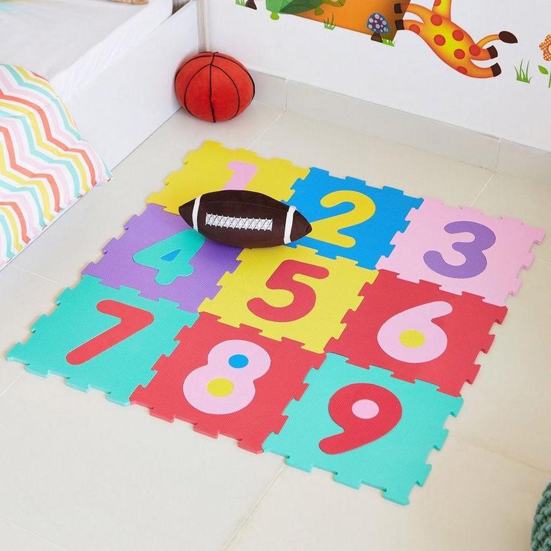 10PC 12x12 EVA numbers foam mat