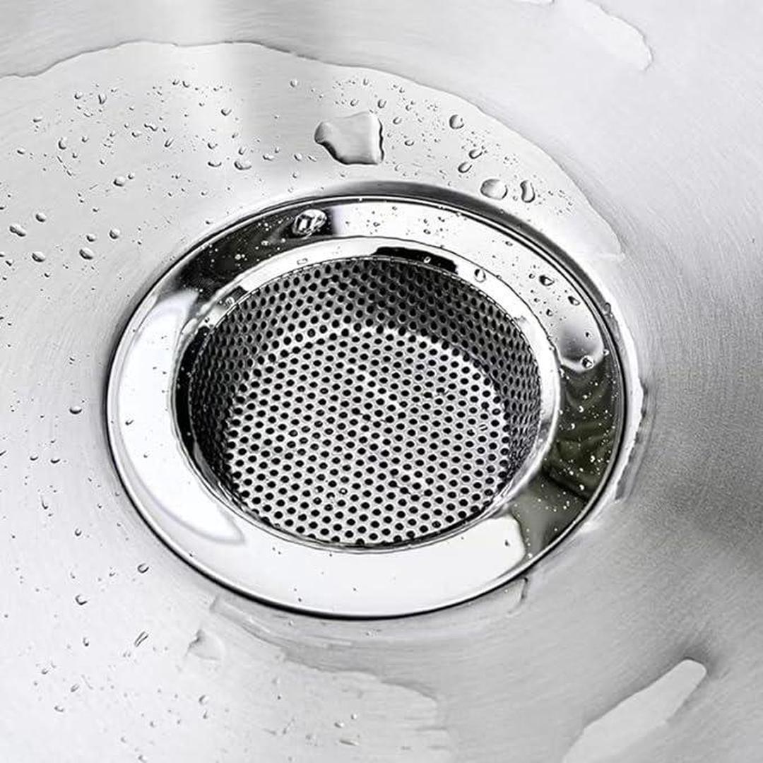 Kitchen Sink Strainer - Dia 11.5cm/4.5", Stainless Steel Sink Filter and Food Catcher