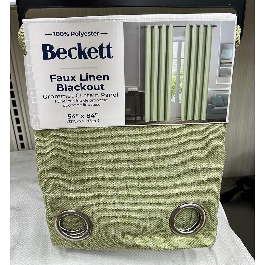 Beckett Weaved Polyester Panel 8 Grommets 54"x84" - Sage