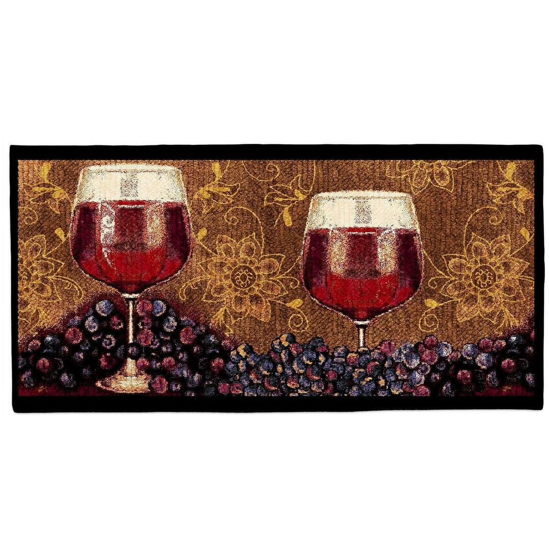 Kashi Home Rossissimo non slip 2pc Kitchen Rug Set - Farmhouse Design