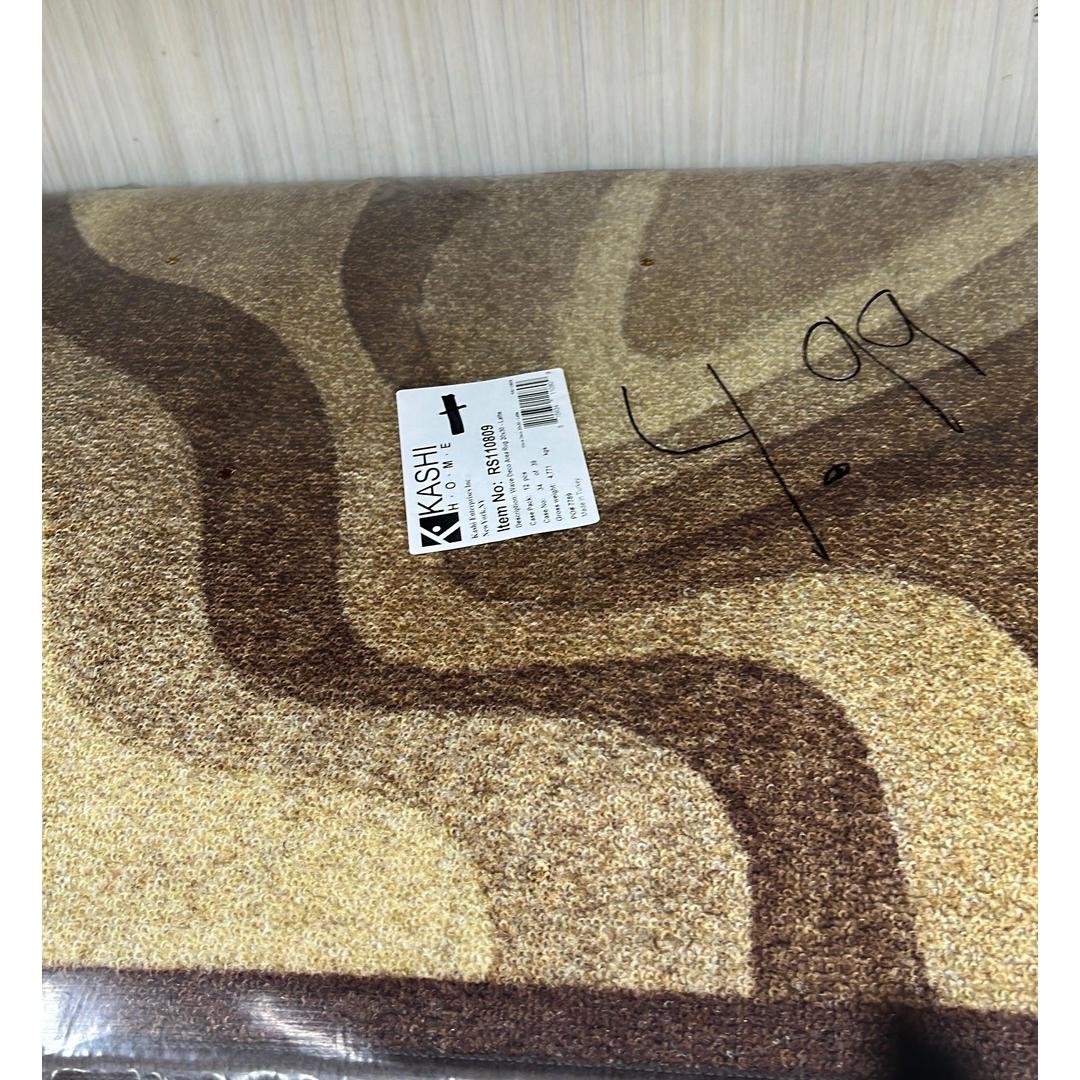 Wave Deco 20"x30" Area Rug - Latte