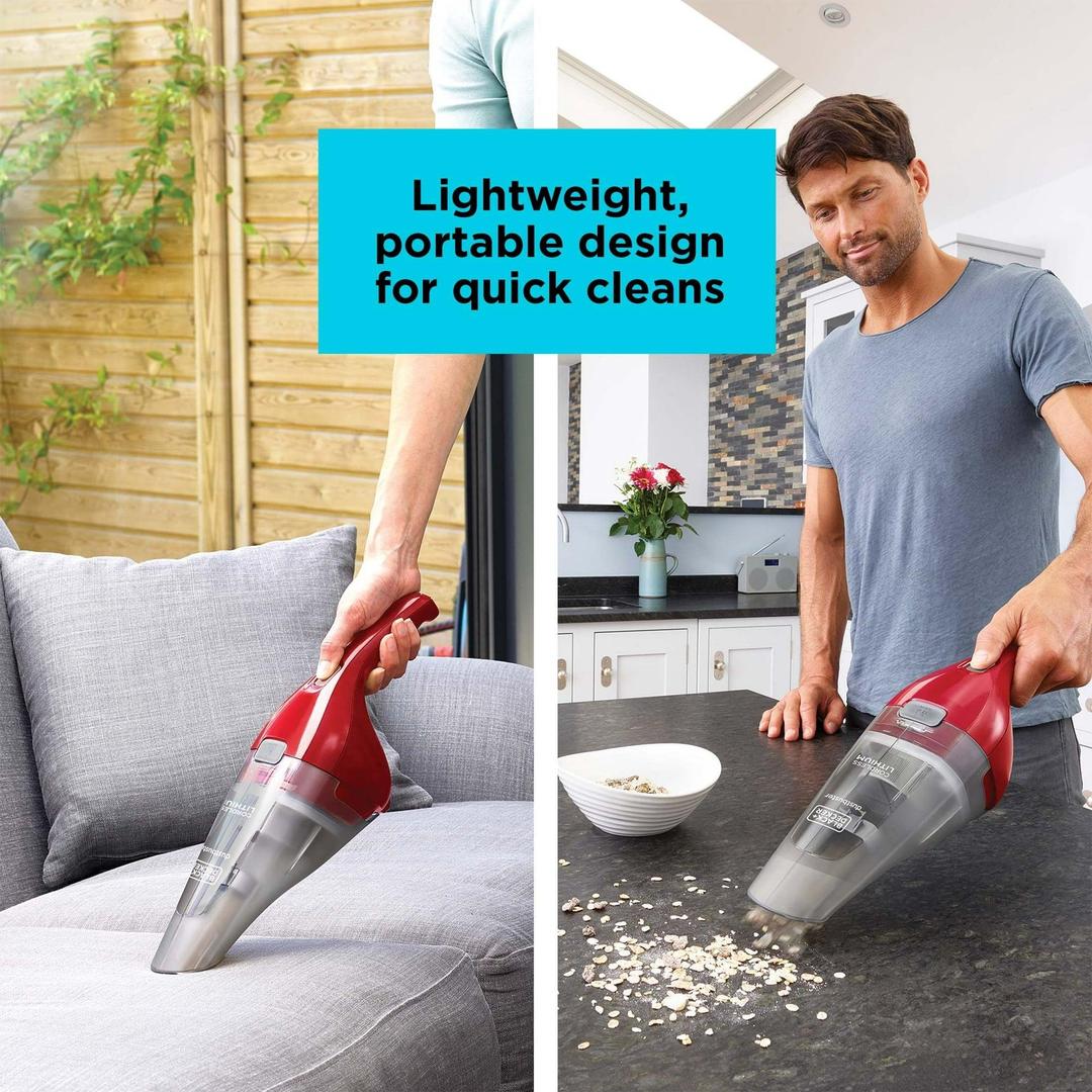 BLACK+DECKER Dust buster Quick Clean Cordless Hand Vacuum - RED