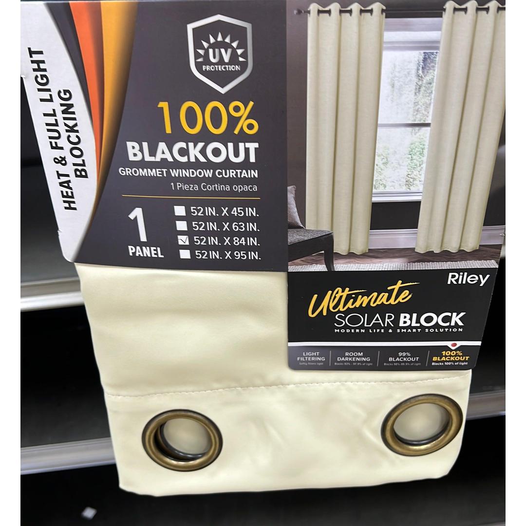 Riley 100% Blackout Grommet Panels 84" Taupe