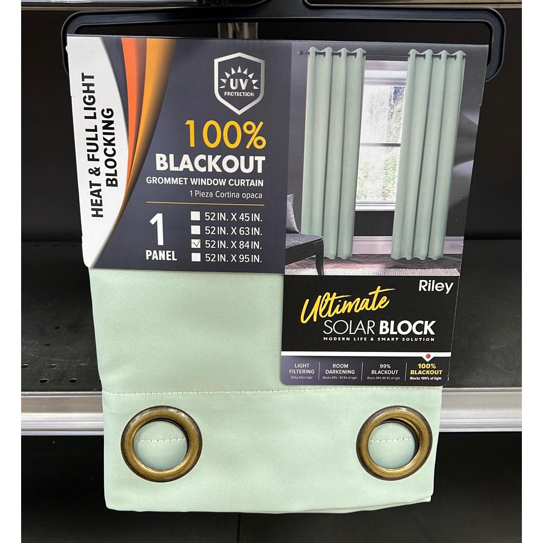 Riley 100% Blackout Grommet Panels 84" Sage