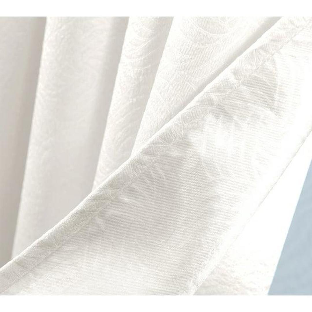 Nellie Embossed Blackout Grommet Panel 84" White
