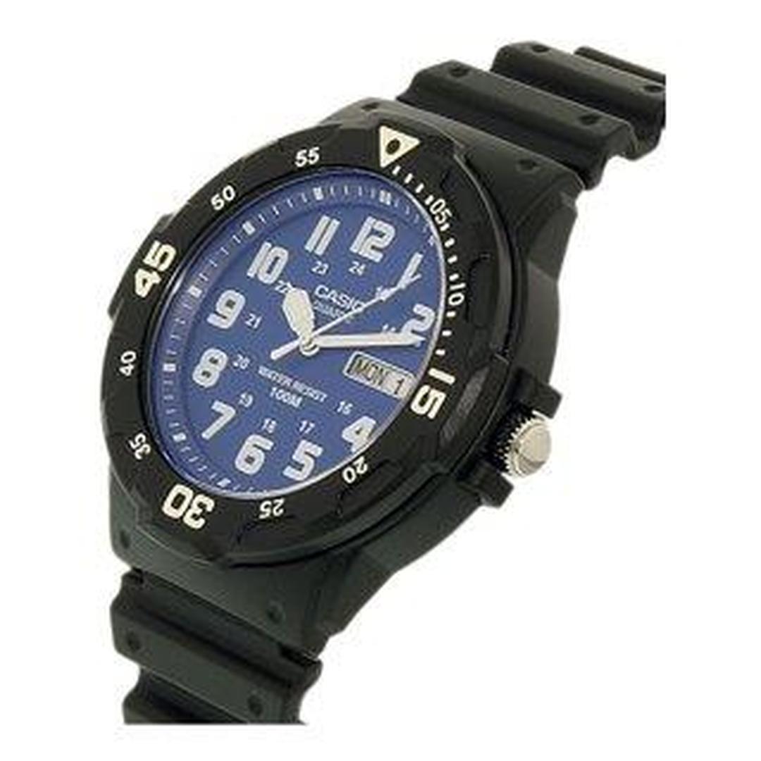 MRW200H-2B2VCF Mens Dive Style Watch, Black & Blue