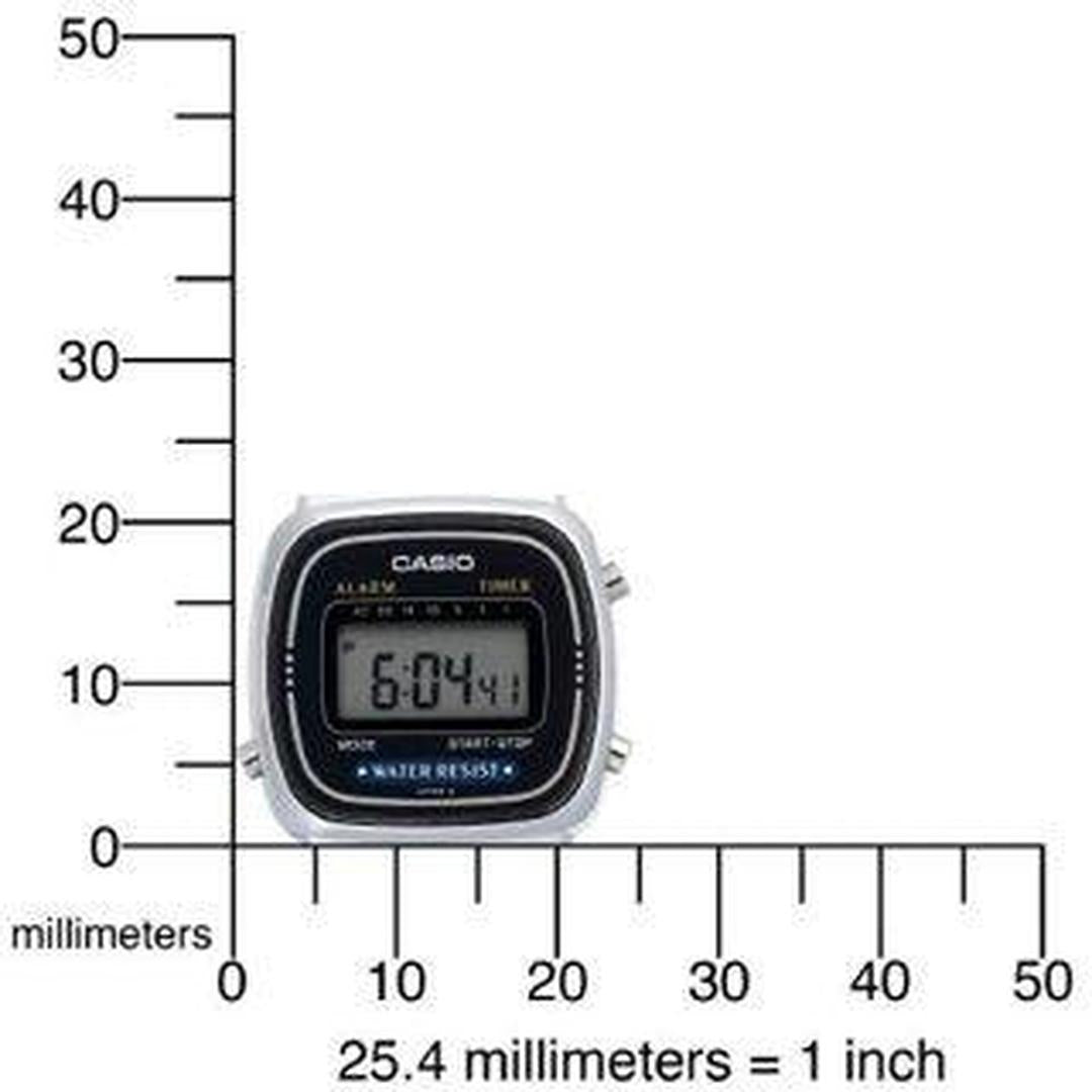 Casio Ladies digital with stainless steel wrist watch LA670W