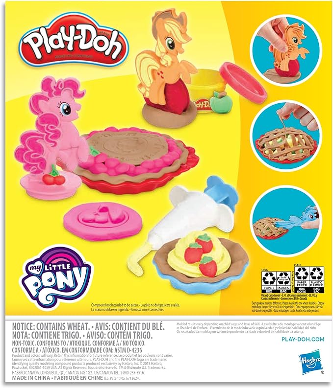 Play-Doh My Little Pony Ponyville Pies Set with 5 Play-Doh Colors
