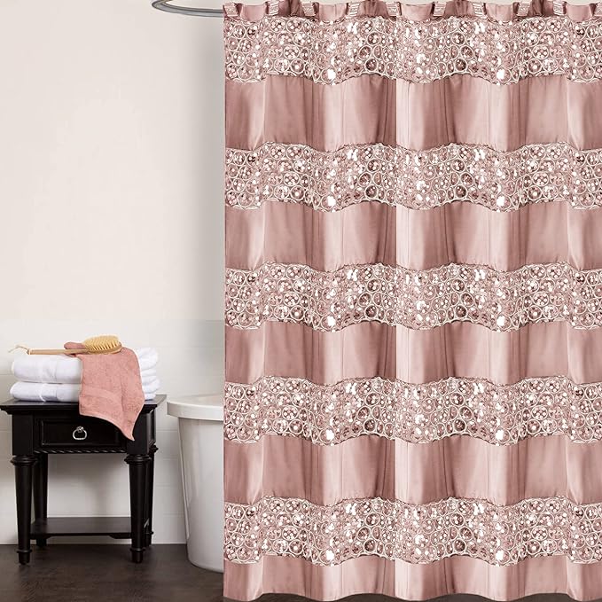 Popular Bath Sinatra Window Curtain, Pink