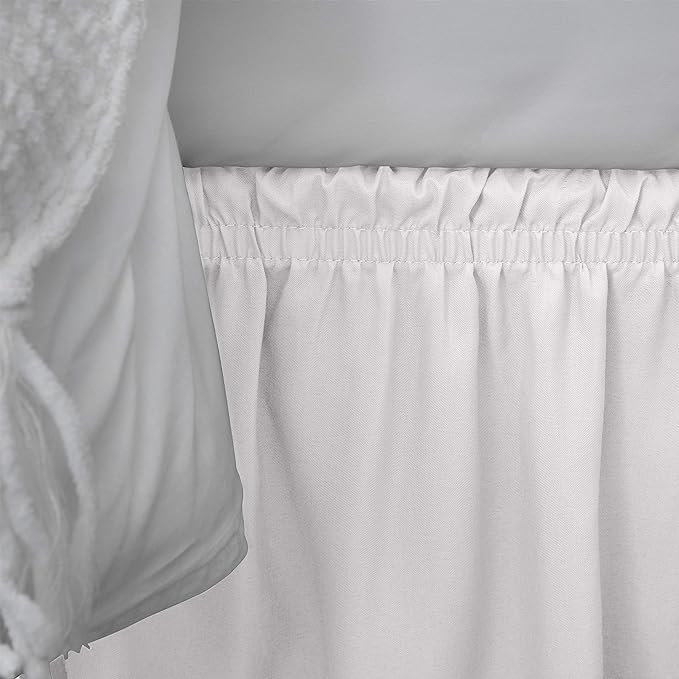 Home Details 14" Drop Wrap Around Bed Ruffle Queen/King in White
